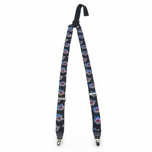 CAS Germany Mens Vintage Geometric Y-Back Suspenders Black Red Blue Gray